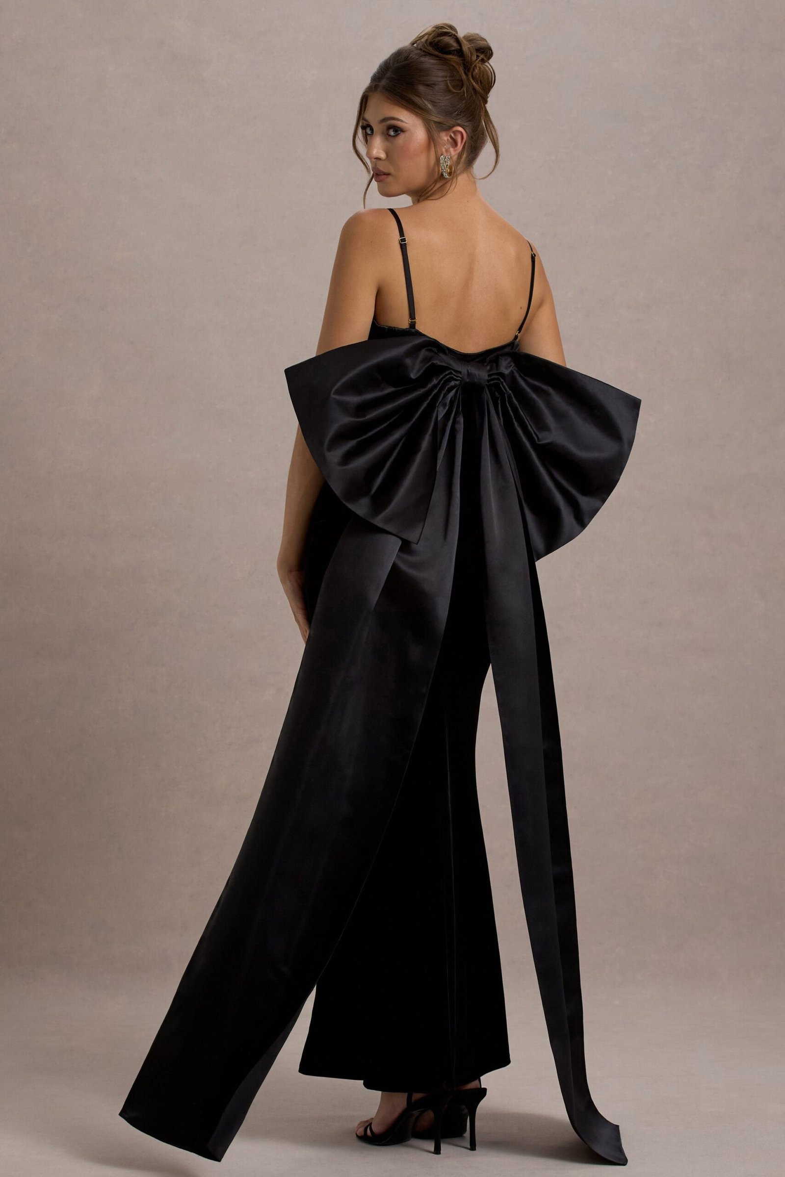 Alize | Black Velvet Split Maxi Skirt - Image 2