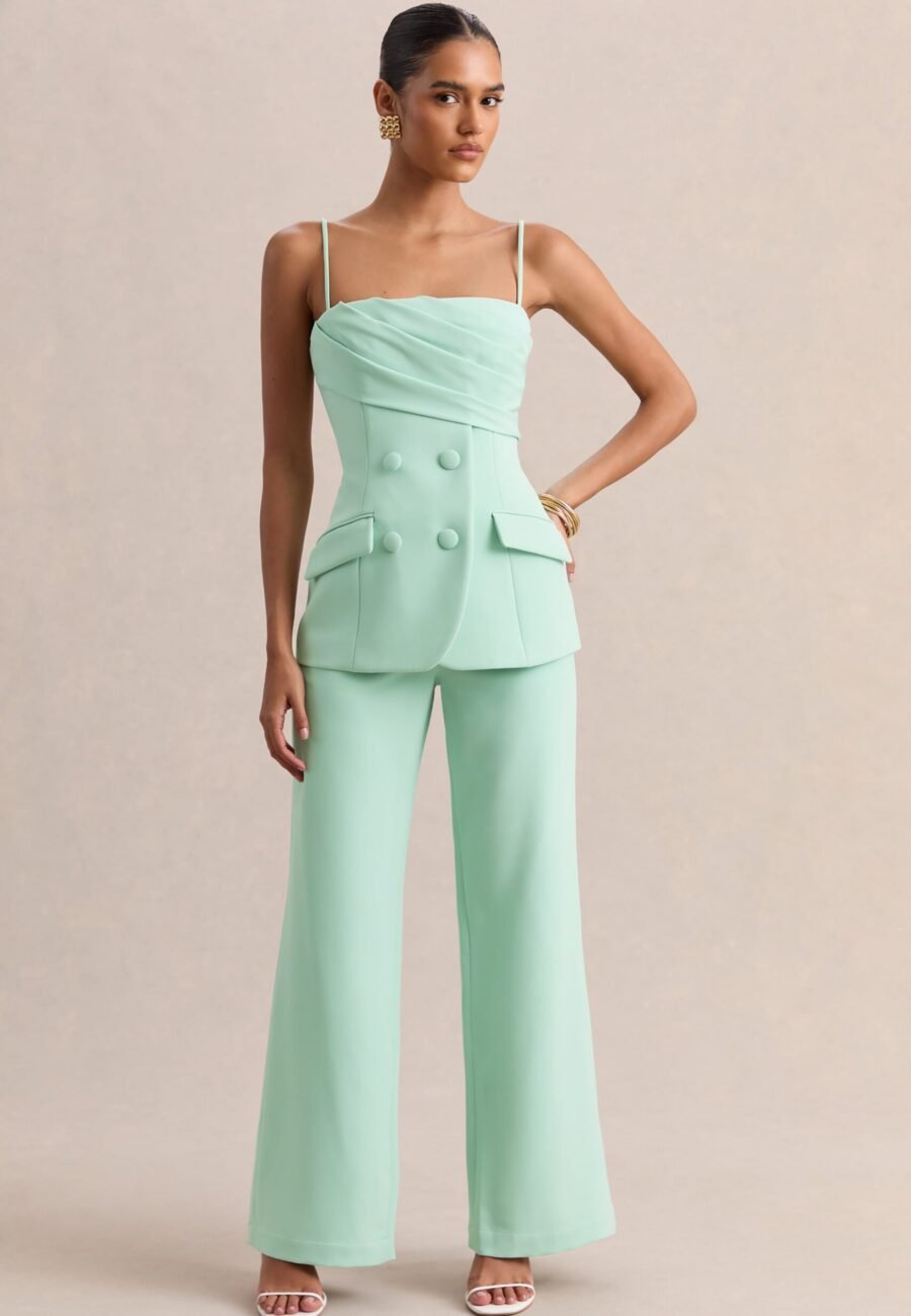 Malou | Sage Tailored Trousers